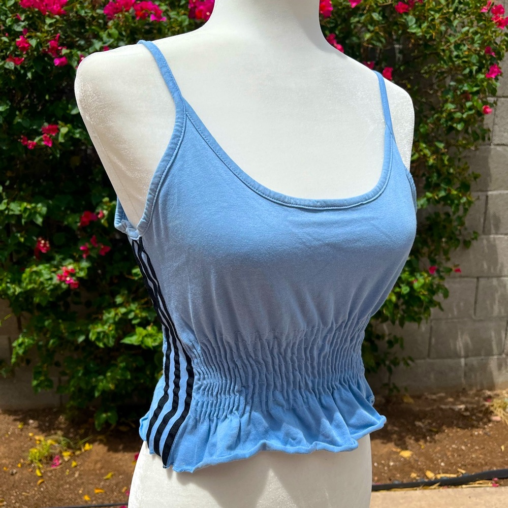 Adidas Crop Top Rouched Tank Top